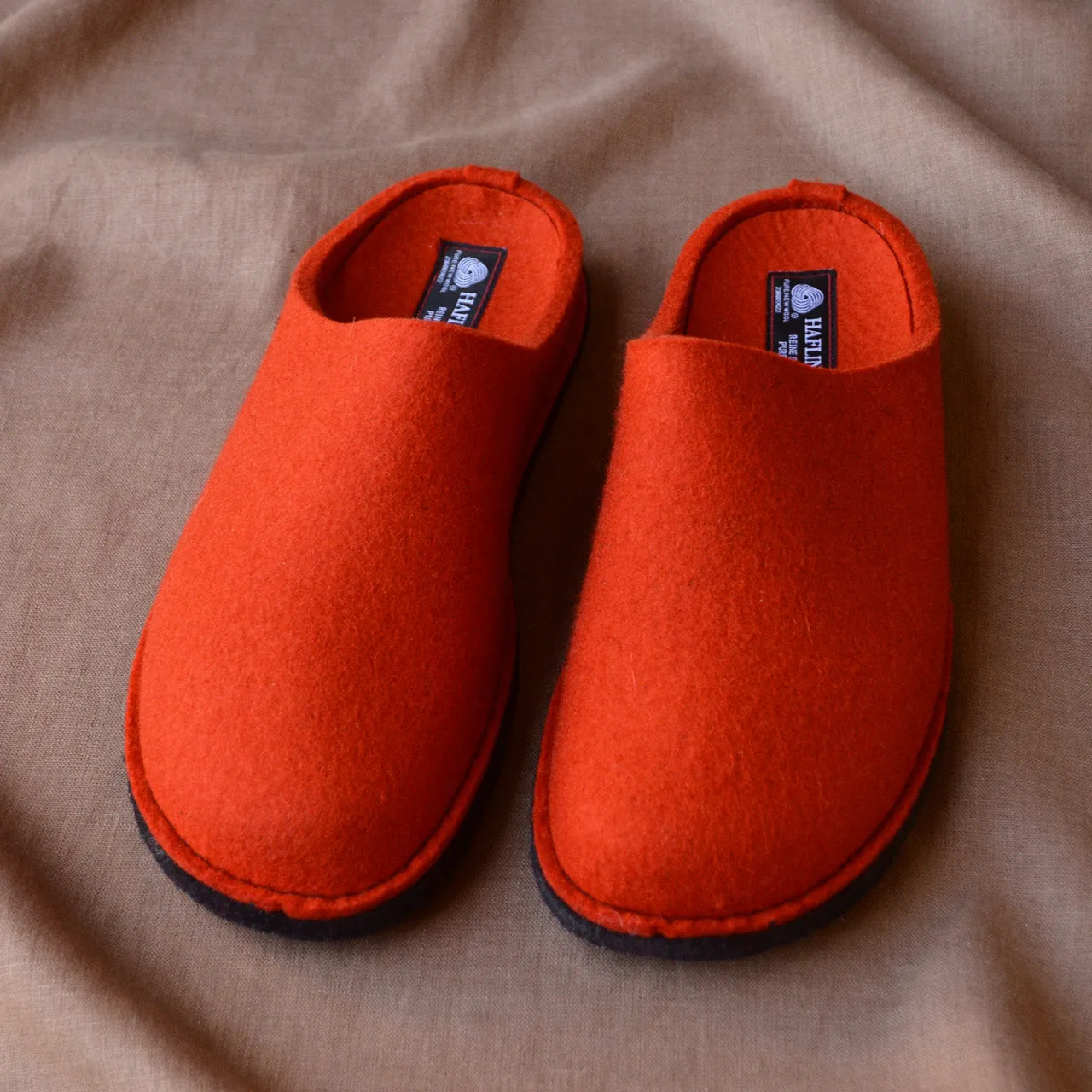 Wool Felt Slippers - Flair Soft - Orange AW24 (Adults 36-42)