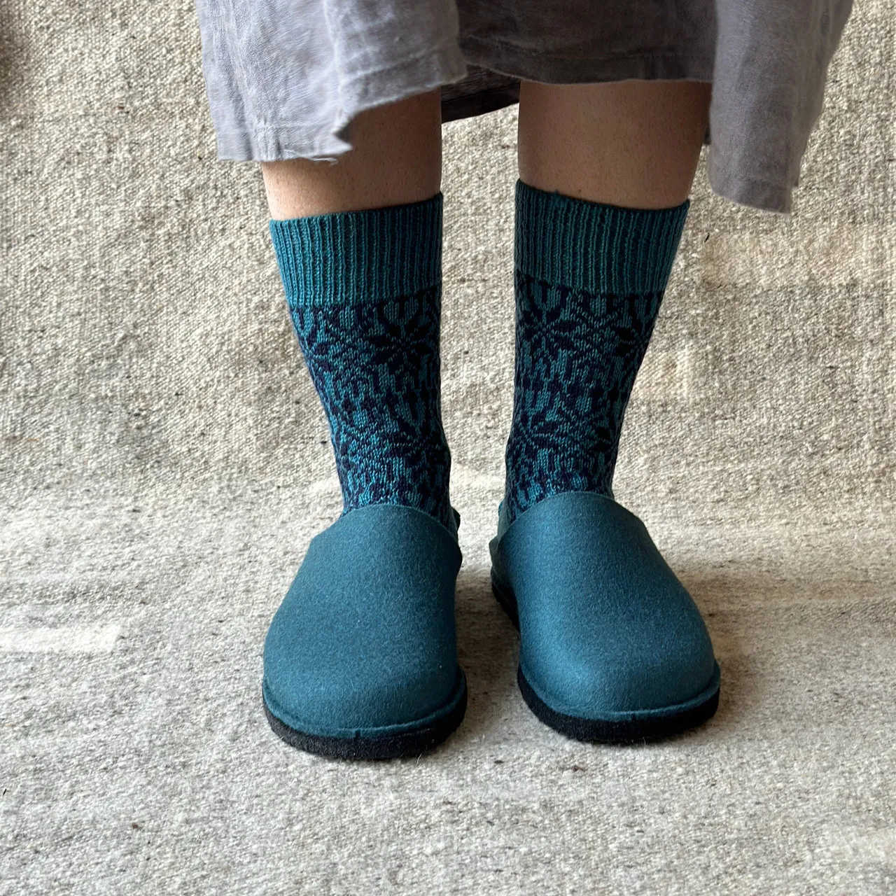 Wool Felt Slippers - Flair Soft - Pine AW24 (Adults 36-44)