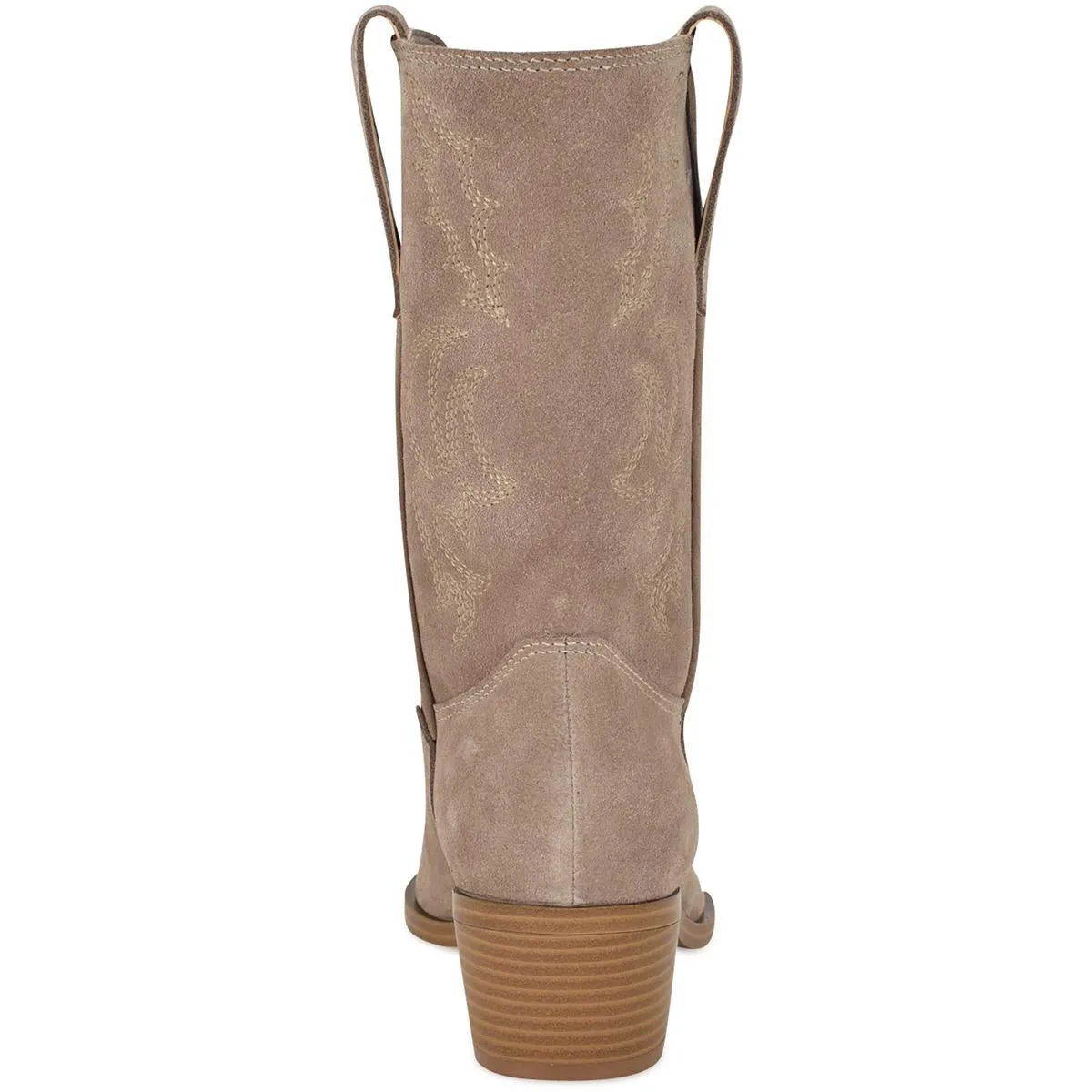Yodown Womens Suede Pointed Toe Cowboy, Western Boots