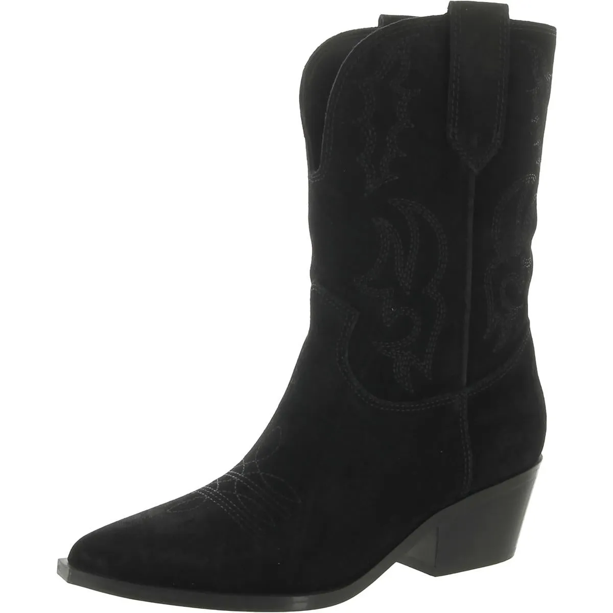 Yodown Womens Suede Pointed Toe Cowboy, Western Boots
