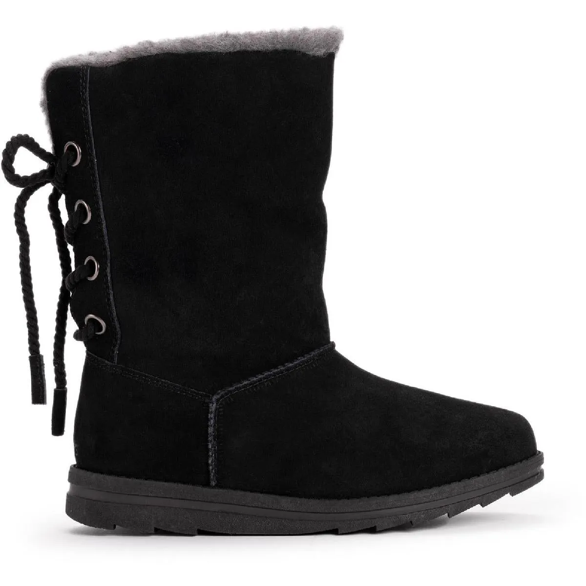 Ziggy Rodeo Womens Suede Faux Fur Lined Mid-Calf Boots
